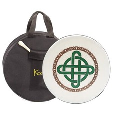 Bodhran 12" with Bag and Beater, Koda Irish Drum, ROUND CELTIC KNOT