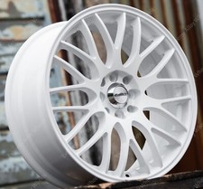 15" White Motion Alloy Wheels Fits Volkswagen Caddy Van Golf Mk1 Mk2 Mk111 4x100