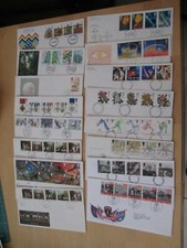 1990s Sixteen Commemorative First Day Covers with Handstamps - 16 FDCs
