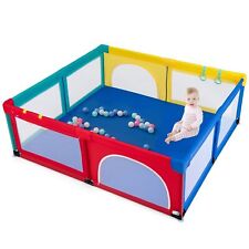 Baby Playpen Toddlers Large Safety Play Yard Kids Activity Center-Colorful