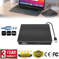 External DVD CD ROM Disc Drive Laptop PC USB Drive Player Slim for PC Laptop New