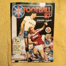 Football 87 Sticker Album Incomplete