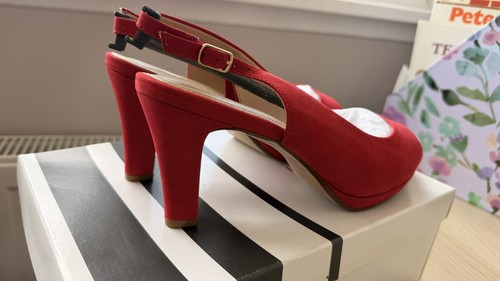 John lewis red cora suede - john,