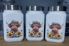 Highland Cow Design Tea Coffee
