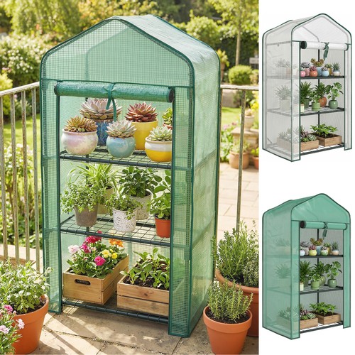 Tier mini greenhouse with - 3,