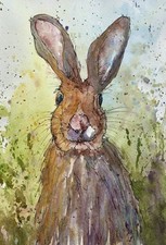 Grandpa Hare : Mixed Media