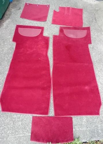 Jaguar xk140 carpet items red - jaguar,