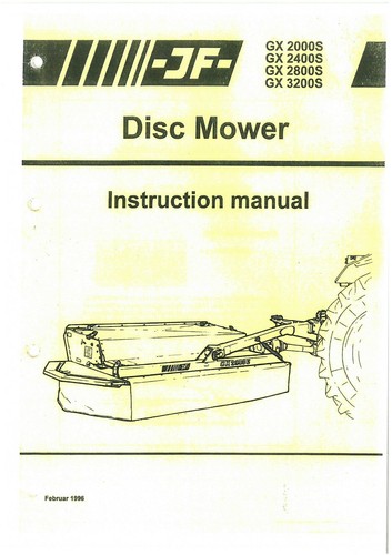 Disc mower gx2000s - jf,