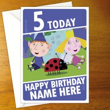 BEN & HOLLY'S LITTLE KINGDOM Personalised Birthday Card - personalized gaston