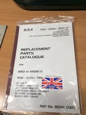 Bsa A7 A10 Spares Book New