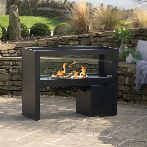 Black fire pit - black,