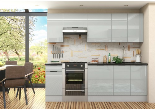 Fitted kitchen set cabinets - kitchen,