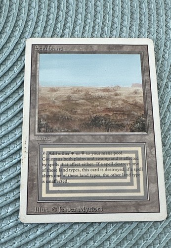 Mtg scrubland revised edition - mtg,
