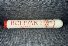 Bolivar Habana Single Cigar Case Tube Tin Havana Holder No.2 Imported, nice tin.