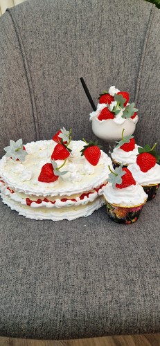 Artificial cakes sundae - artificial, &