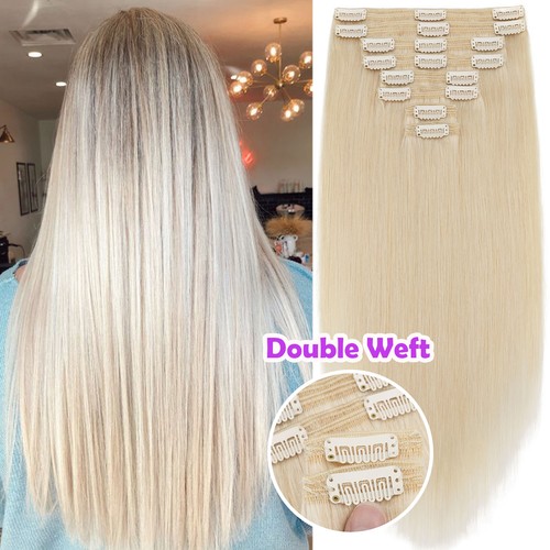 Thick double weft clip real - weft,