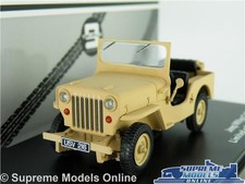 WILLYS JEEP MODEL CAR ARMY