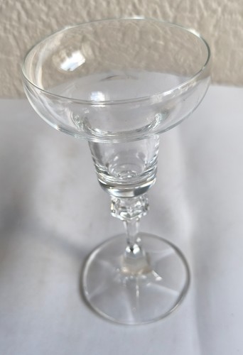 Glass clear cut - clear, stem