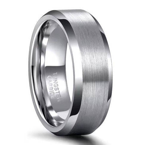 Tungsten carbide wedding band - tungsten,
