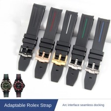 For Rolex Submariner Men's Waterproof Silicone Watch Band Strap 20mm with Tools
