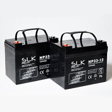 2 x 12v MOBILITY SCOOTER BATTERIES PRIDE SHOPRIDER ROMA STERLING TGA KYMCO DRIVE