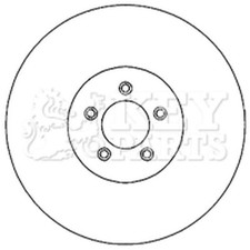 2x Brake Discs Vented For