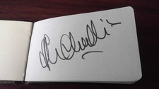 JOHN CHALLIS,  signed autograph book page,