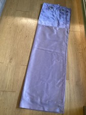 Pair Of Next Eyelet Curtains With Velvet Heading, Pale Purple, 66ins By 140ins