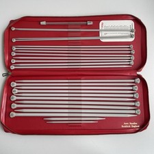 Vintage Aero Knitting Needles Set with Case