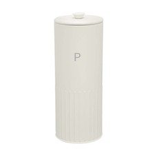 Pasta Tin Metal Ivory Round