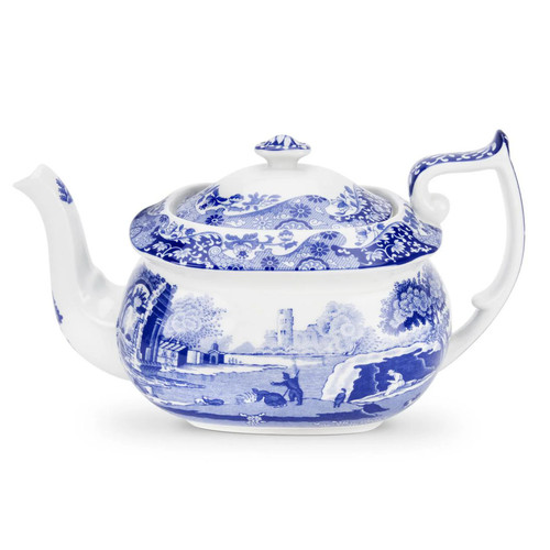 Spode blue italian teapot - blue,