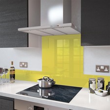 Glass Splashbacks Yellow and