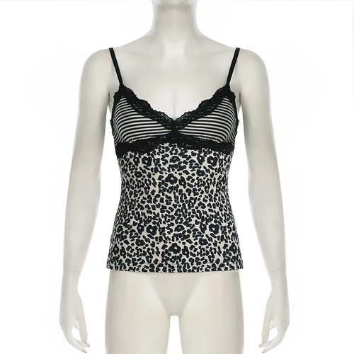 Leopard print camisole tank - print,