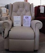 British Hand Made Dual Motor Leather Rise & Recline Chair Possible Delivery