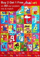 My First Alphabet Pocket Wall Sized Poster A5 A4 A3 A2 A1
