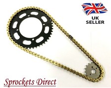 Yamaha TW125 (3XT,5RS)  Heavy Duty GOLD Chain and Sprocket Kit  '03-04 models
