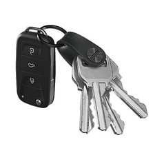 KeySmart Mini Keyring Key Organiser Holder Black