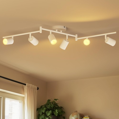 White ceiling light way - ceiling, light,6