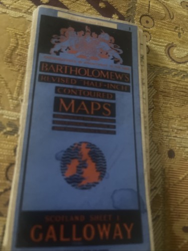 Vintage bartholomew map - map, of