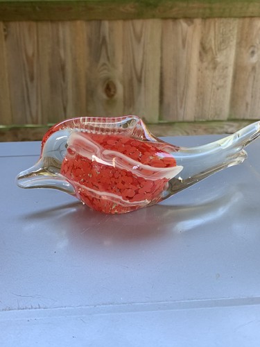 Vintage art glass fish - glass,