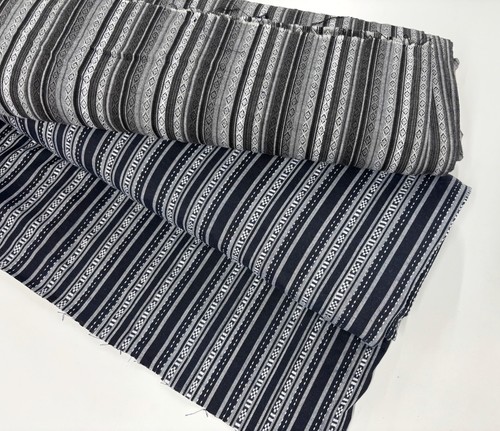 Black stripe fabric mexican - stripe,