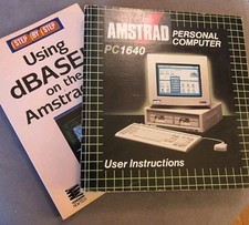 Amstrad PC1640 Book Bundle User Instructions & dBase III Books Guides Manuals 