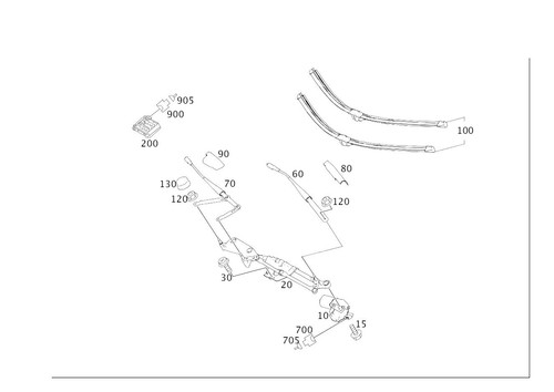 Mercedes benz genuine wiper - mercedes-benz,