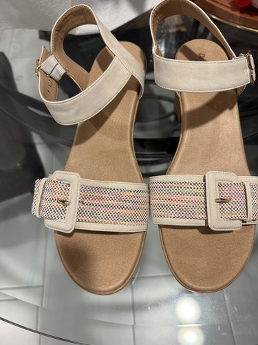 Scholl beige tan wedge - beige/tan,