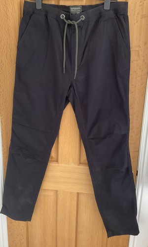 Superdry mens black - superdry, drawstring