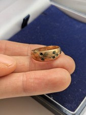 Edwardian 9ct Rose Gold Band Ring Size K1/2