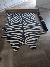 Black & White Zebra Faux Hide