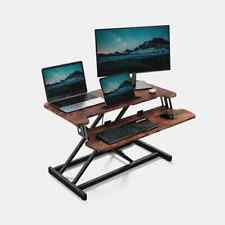 Vonhaus Ultra-Slim Sit-Stand Desk Converter - black, white or wood