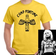 CAMP FUNTIME T-SHIRT Blondie as Worn by Debbie Harry 70s Music Band TEE TOP