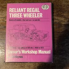 haynes car manuals used Reliant Regal Three Wheeler From 1956 / 1973
